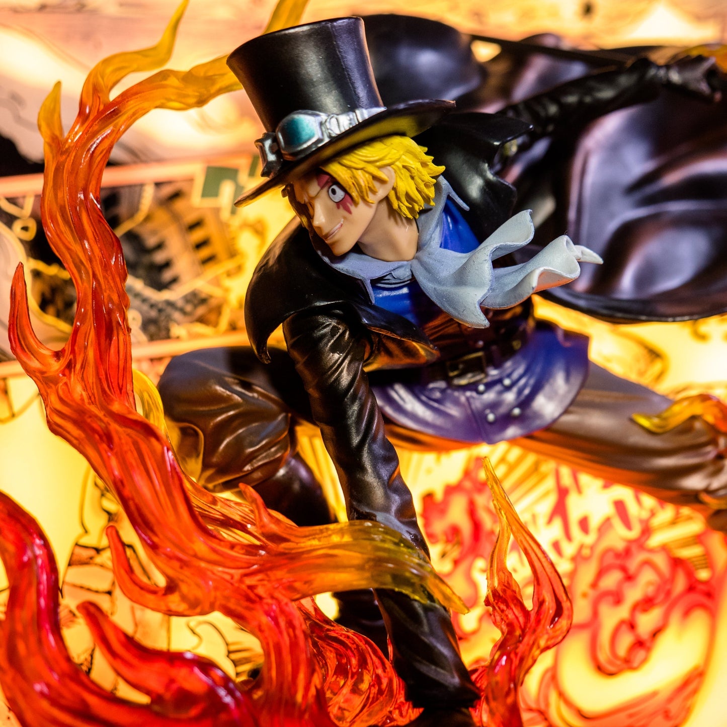 Sabo 3D Anime Light Art Sculpture