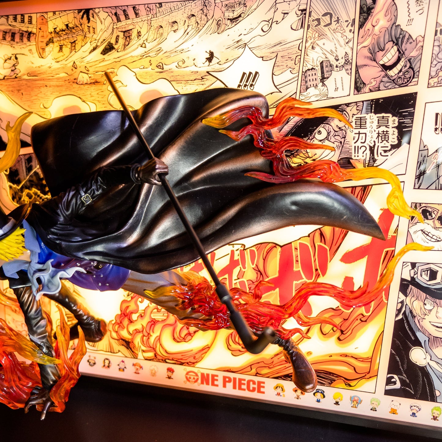 Sabo 3D Anime Light Art Sculpture