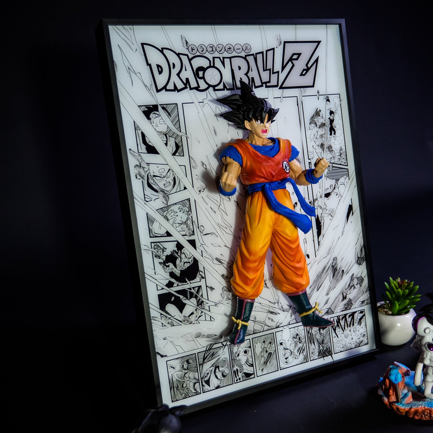 Goku 3D Anime Light Art Sculpture