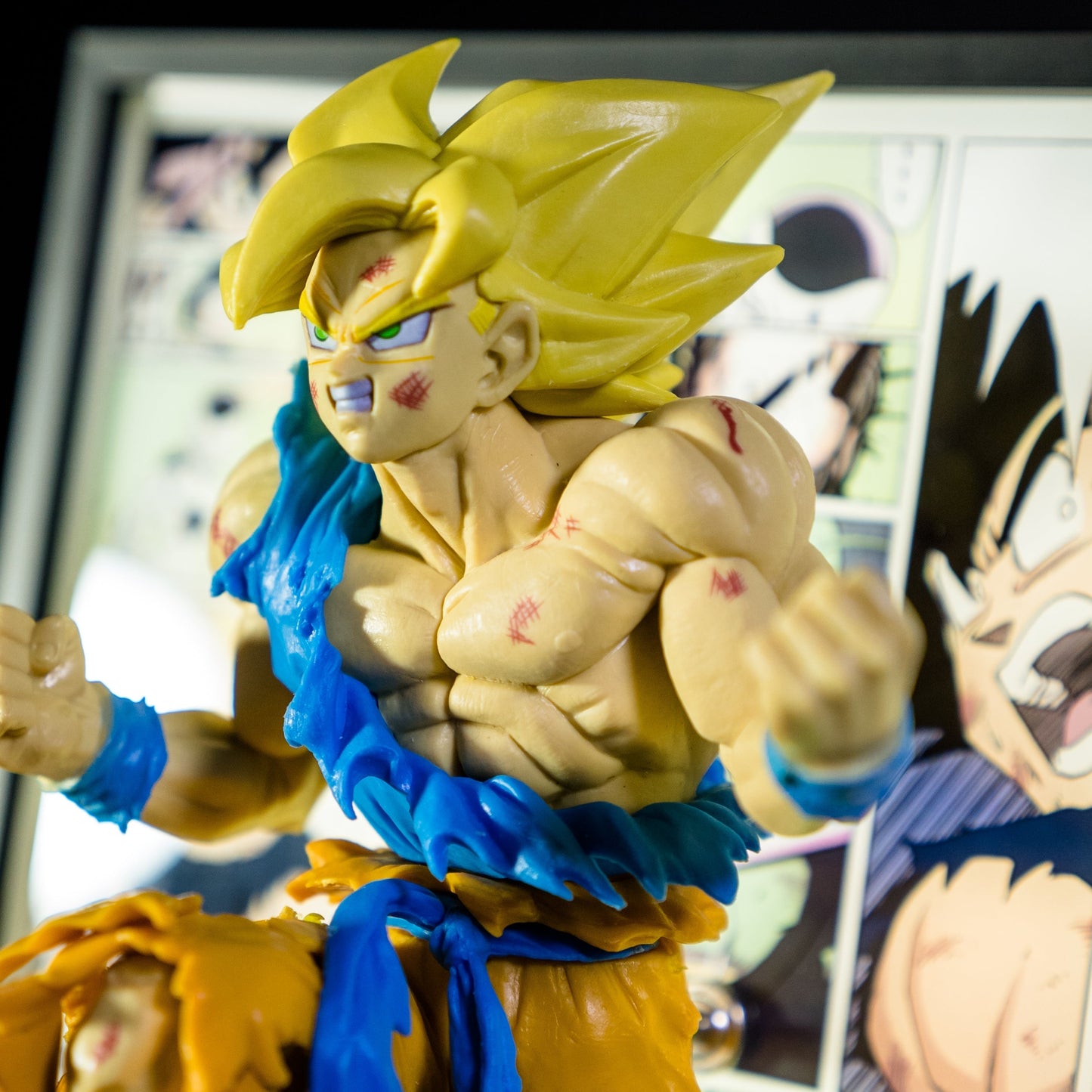 Goku Super Saiyan 3D Anime Light Art Sculpture