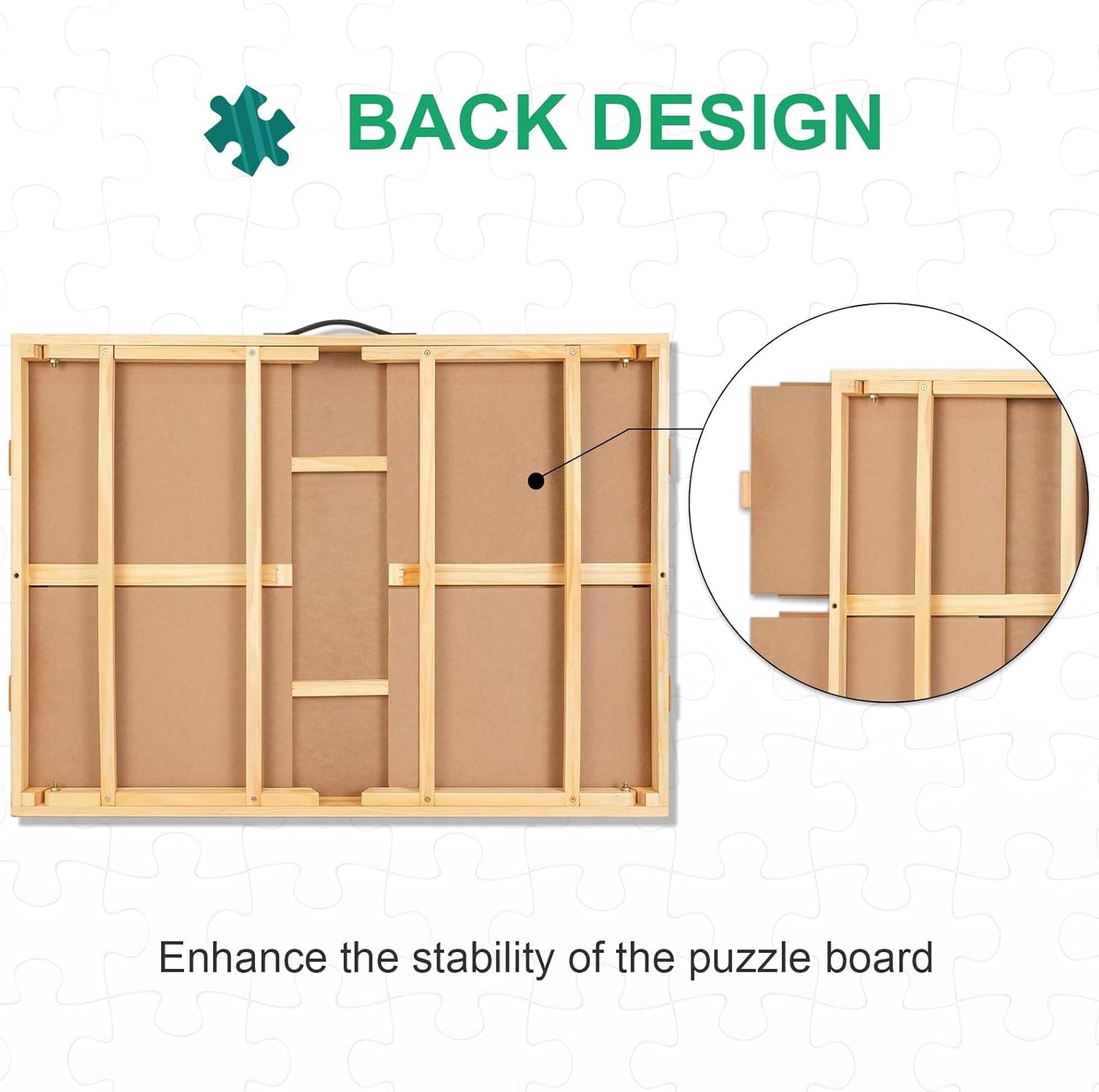 Adjustable Puzzle Table with Foldable Legs & Storage Drawers – Perfect for Jigsaw Lovers! 🧩✨