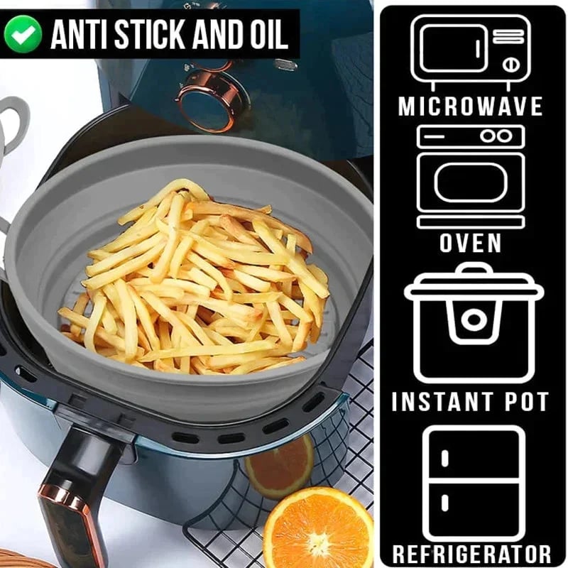 💥Air Fryer Silicone Grill Pan🔥(buy more save more😍)