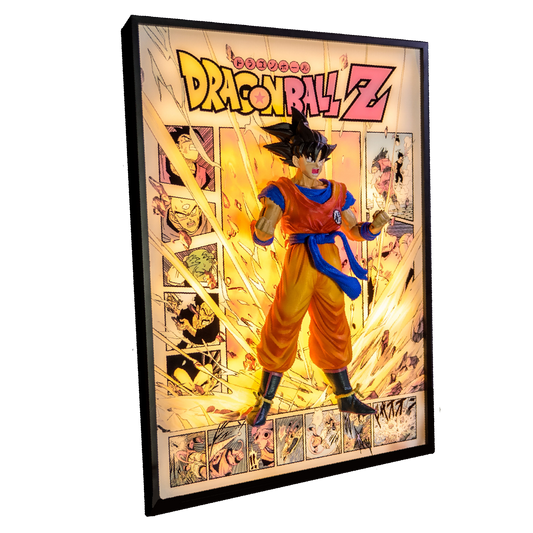 Goku 3D Anime Light Art Sculpture